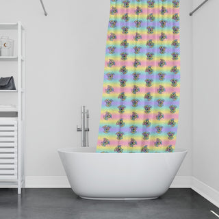 Cute and Creepy Shower Curtain
