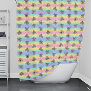 Cute and Creepy Shower Curtain