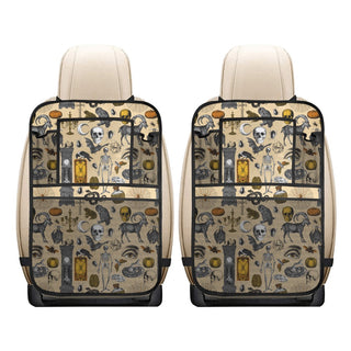 Curiosity Curio Car Seat Back Organizer Set- Unique Gothic Car Decor