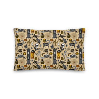 Curiosity Curio Throw Pillows- Unique Gothic Home Decor