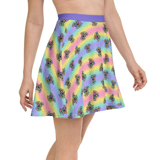 Cute and Creepy Women's Pastel Goth Skater Skirt