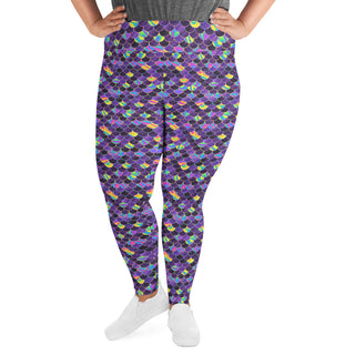 Rainbow Mermaid Women's Plus Size Leggings