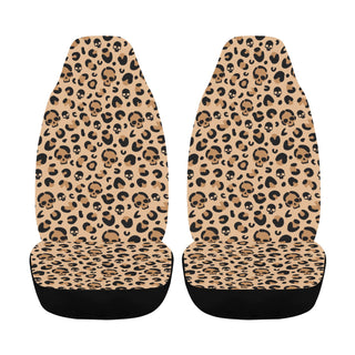Skull Leopard Print Car Seat Cover Set | Goth and Rockabilly Car and SUV Decor