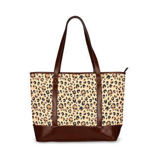 Skull Leopard Print Extra Large Tote Purse | Rockabilly Fashion for Women