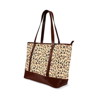 Skull Leopard Print Extra Large Tote Purse | Rockabilly Fashion for Women