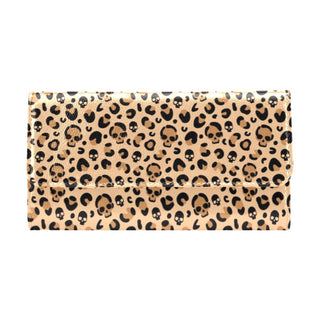 Skull Leopard Print Women's Trifold Wallet