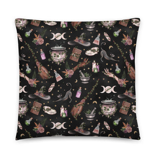 Woodland Witch Throw Pillows