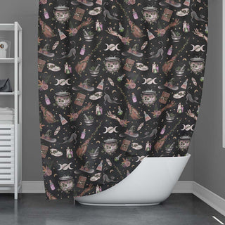 Woodland Witch Gothic Shower Curtain