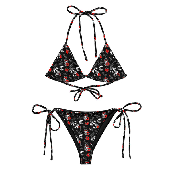 Kawaii Summer Goth Women's Recycled String Bikini