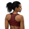 Blood Red Bat Women's Sports Bra