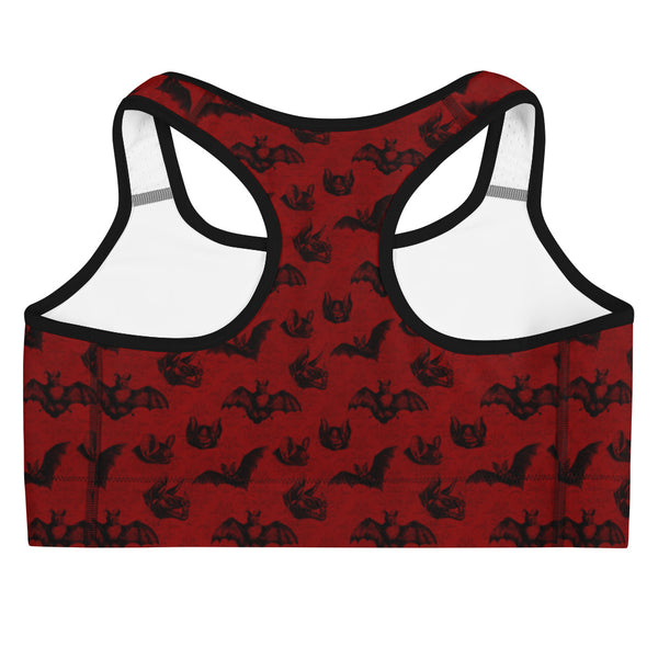 Blood Red Bat Women's Sports Bra