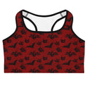 Blood Red Bat Women's Sports Bra