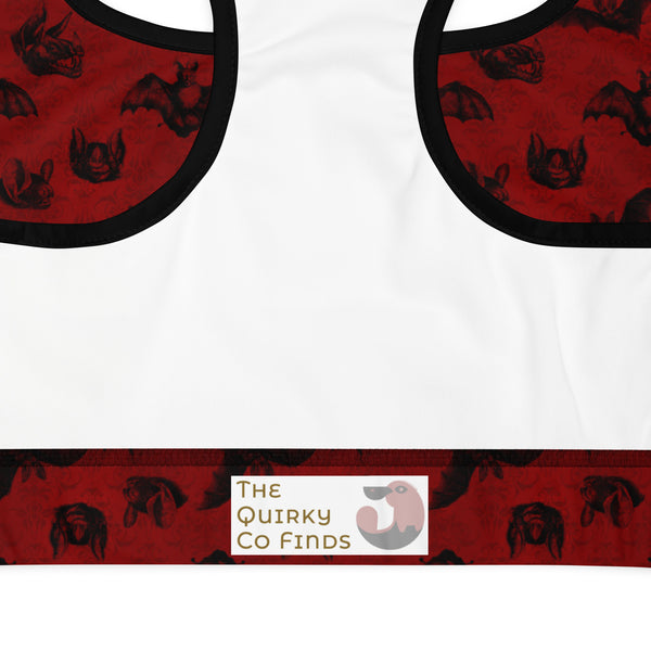 Blood Red Bat Women's Sports Bra