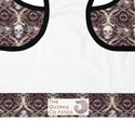 Burgundy Skeleton Lace Women's Sports Bra