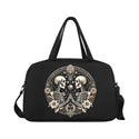 Art Deco Skeleton Lovers Gym Bag with Shoe Compartment
