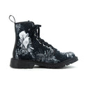 Funeral Lily Canvas Combat Boots