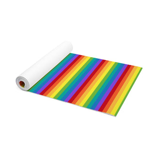 Rainbow Stripe Foam Yoga Mat- LGBTQIA+ Gay Pride Gym Mat
