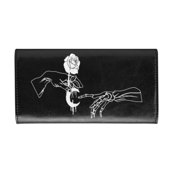 Gothic Creation Of Adam Trifold Wallet- Vegan Leather Women's Goth Wallet