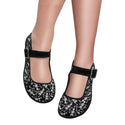 Dancing Skeletons Mila Satin Women's Mary Jane Flat (Model 4808)