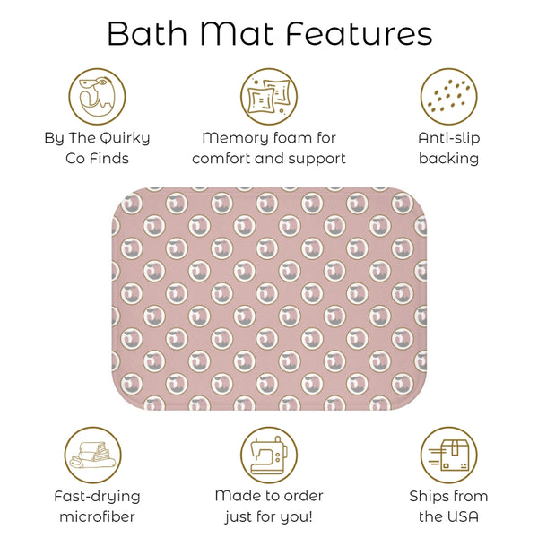 Cute and Creepy Bath Mat- Pastel Goth Home and Bathroom Decor