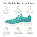 Skull Leopard Print Breathable Running Shoes