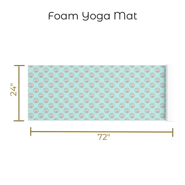 Cute and Creepy Foam Yoga Mat- Pastel Fitness Goth Exercise and Pilates Mat