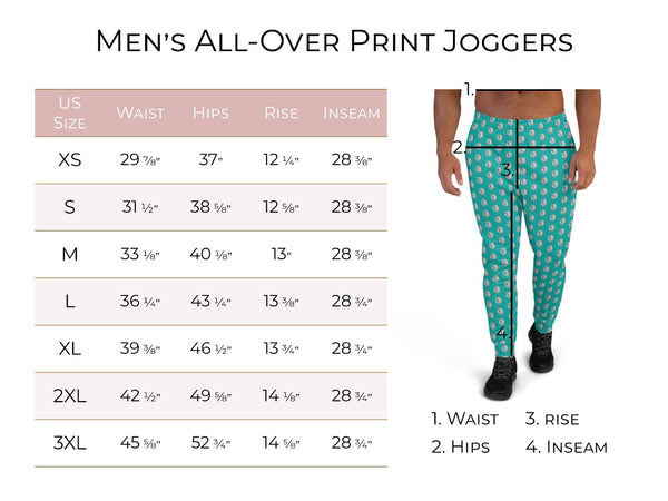 Skull Leopard Print Men's Joggers- Men's Rockabilly Sweatpants