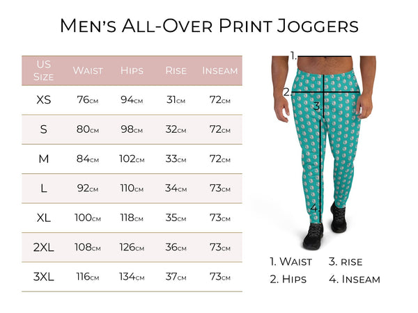 Skull Leopard Print Men's Joggers- Men's Rockabilly Sweatpants