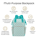 Rainbow Stripe Multi-Purpose Backpack and Diaper Bag