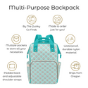 Red Bat Multi-Purpose Backpack and Diaper Bag