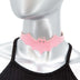 Pink Pastel Goth Bat Shaped Vegan Leather Choker