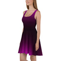 Purple Ombre Sleeveless Skater Dress