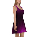 Purple Ombre Sleeveless Skater Dress