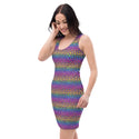 Rainbow Leopard Print Bodycon Dress