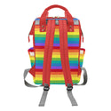 Rainbow Stripe Multi-Purpose Backpack and Diaper Bag