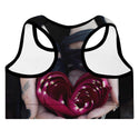 Rose Heart Gothic Sports Bra - The Quirky Co Finds