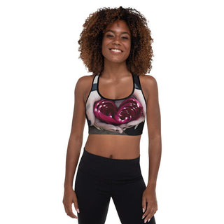 Rose Heart Gothic Sports Bra - The Quirky Co Finds