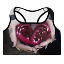 Rose Heart Gothic Sports Bra - The Quirky Co Finds