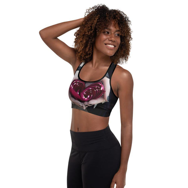 Rose Heart Gothic Sports Bra - The Quirky Co Finds