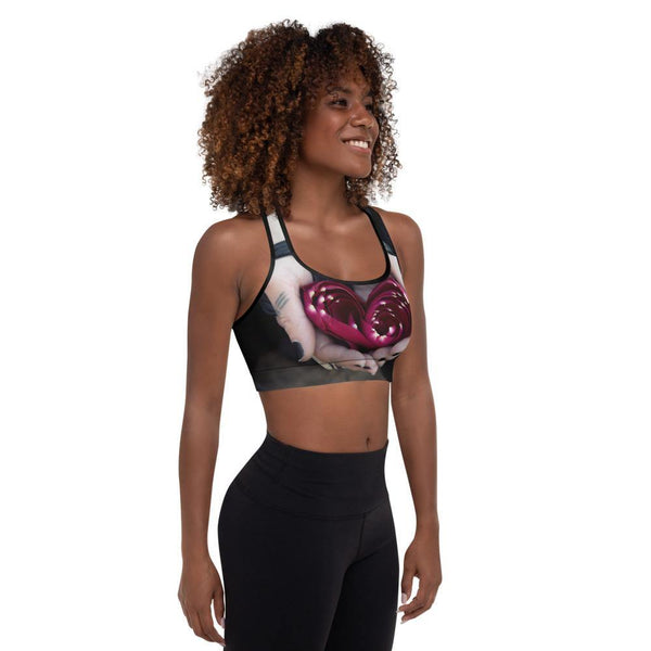 Rose Heart Gothic Sports Bra - The Quirky Co Finds