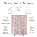 Skull Leopard Print Shower Curtain