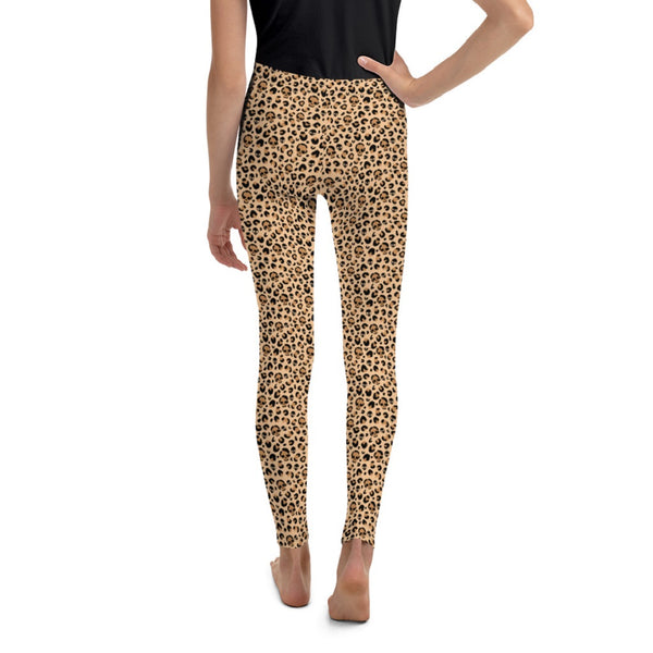 Skull Leopard Print Youth Leggings