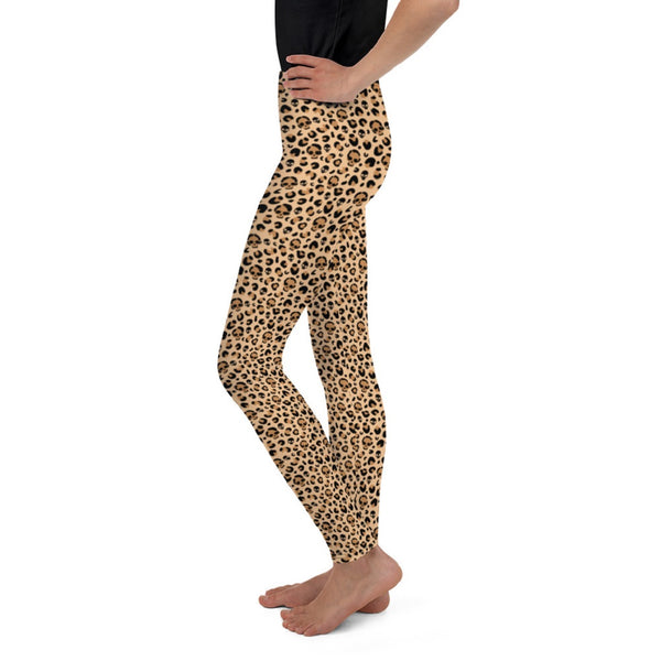 Skull Leopard Print Youth Leggings