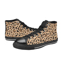 Skull Leopard Print Classic High Top Sneakers- Rockabilly Goth Punk Sneakers