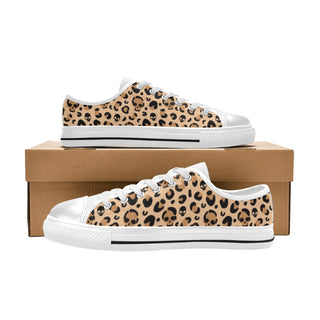 Skull Leopard Print Classic Low Top Sneakers | Quirky and Unique Shoes for Men, Women, and Kids