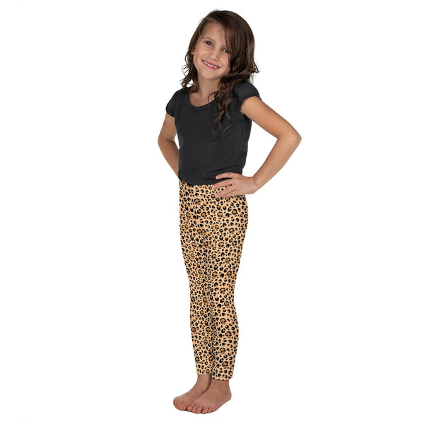 Skull Leopard Print Kids Leggings