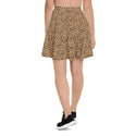 Skull Leopard Print Skater Skirt- Rockabilly Women's Fashion