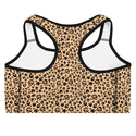 Skull Leopard Print Sports Bra