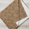 Skull Leopard Print Throw Blanket