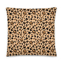Skull Leopard Print Throw Pillows